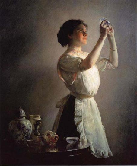 Joseph Decamp The Blue Cup Germany oil painting art